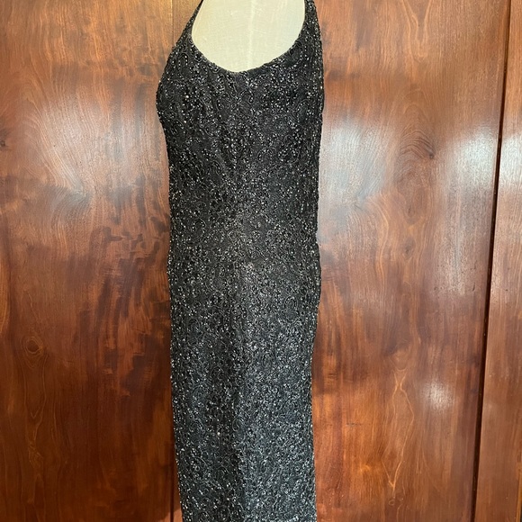Fabulous fully sequined and patterned cocktail/ black tie dress - Picture 3 of 5